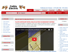 Tablet Screenshot of cabluelectric.ro